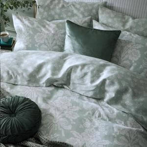 Laura Ashley Tatton Duckegg Green Pair of Pillowcases